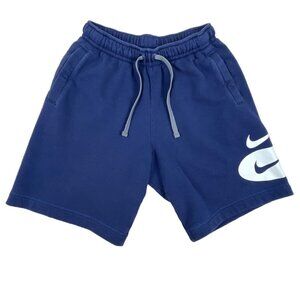 Nike Kids Boy's Navy Blue Double Logo Shorts Sz S